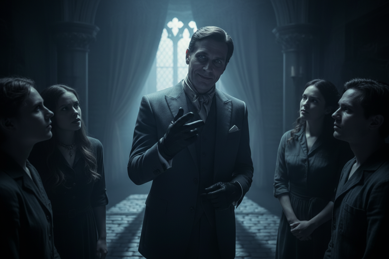 A SOFT SPEAKING EVIL PERSON TRYING TO GET PEOPLE ON HIS SIDE