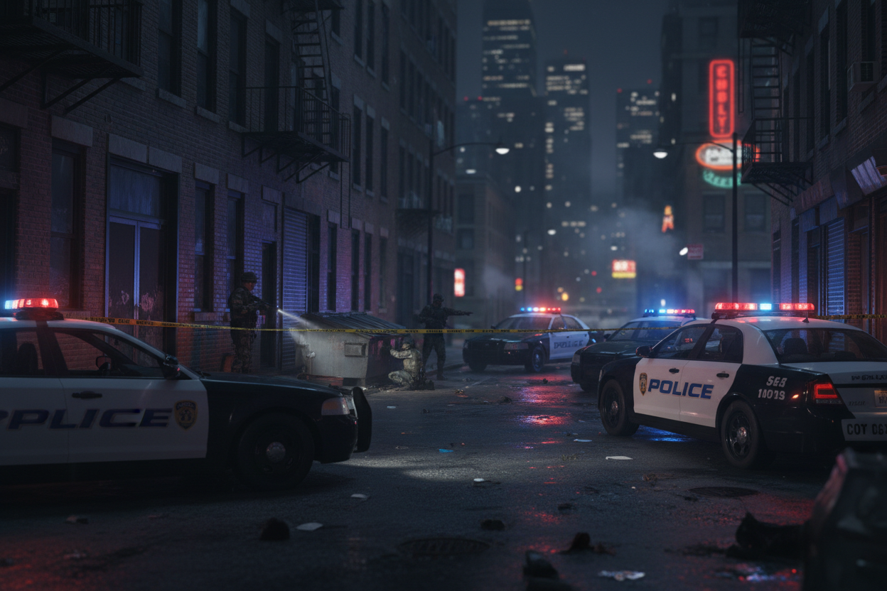 THE POLICE ARE LOOKING FOR A CRIMINAL